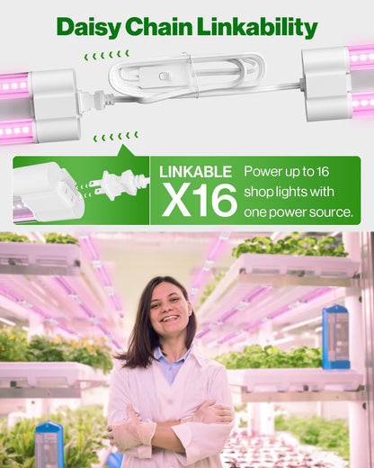Skorter | Sunco 1Ft Full Spectrum Grow Light Led, 10W For Seed Starting & Indoor Plants, 2 Pack
