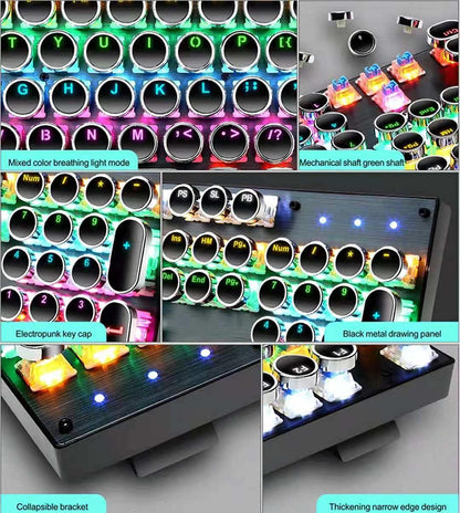 Skorter | 87-Key Mechanical Gaming Keyboard RGB Backlit Blue Switch