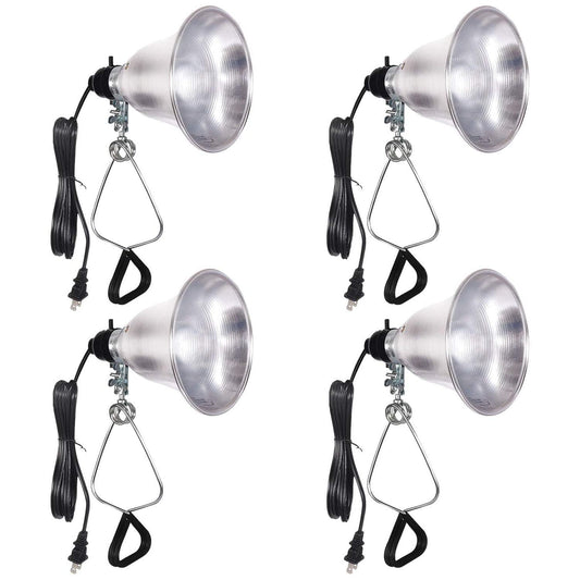 Skorter | Simple Deluxe Clip Lamp Light Source With 5.5 Inch Aluminum Reflector, Suitable For Max 60 Watt Lamp (No Bulb Included) With 18/2-G
