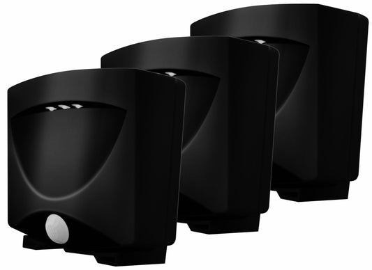 Skorter | Maxsa Innovations 43342 Motion Activated Led Night Light, Weather Resistant, Dark Bronze (3-Pack)