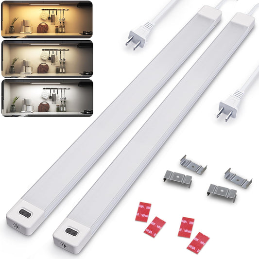 Skorter | Myplus 16" LED Under Bench Light, Motion Sensor, 450 Lumen, 5 Color Options, 2-Pack