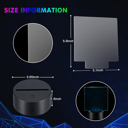 Skorter | Honoson 4-Piece 3D LED Night Light Set With Acrylic Leaves, Remote Control, 16 Colors For Children's Room