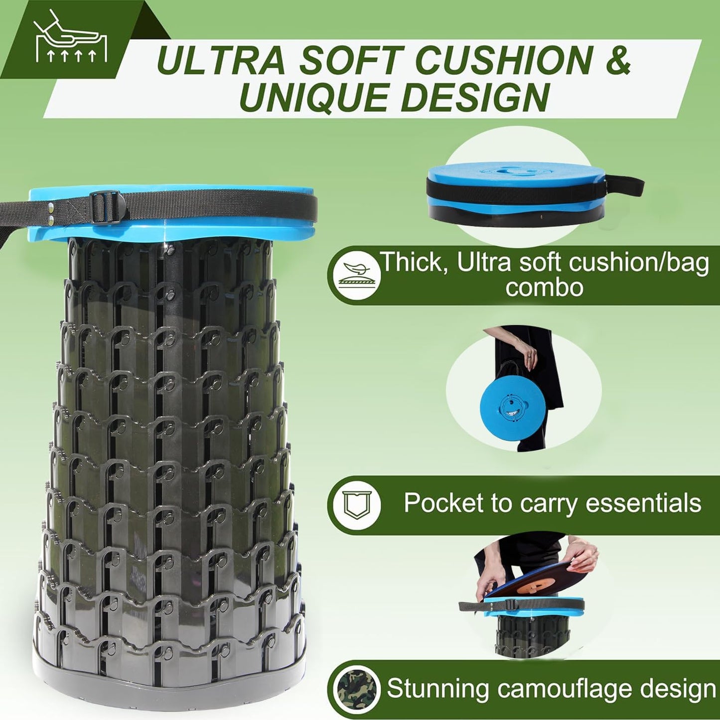 Skorter | Collapsible Stool with Cushion – SitMax