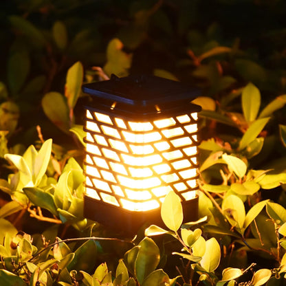 Skorter | Solar LED garden lantern with ribbed design – Decorative outdoor lighting for garden