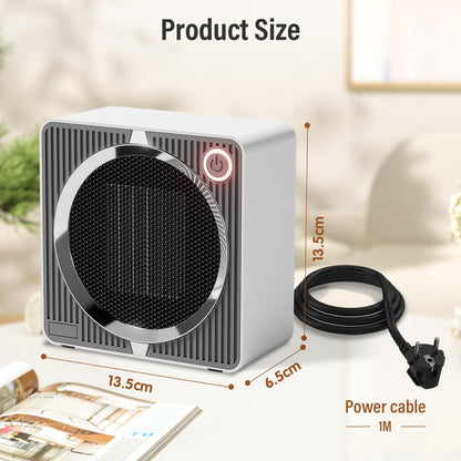 Skorter | 500W Electric PTC Ceramic Heater | Rapid Heating, Energy Efficient & Safe for Indoor Use in Winter