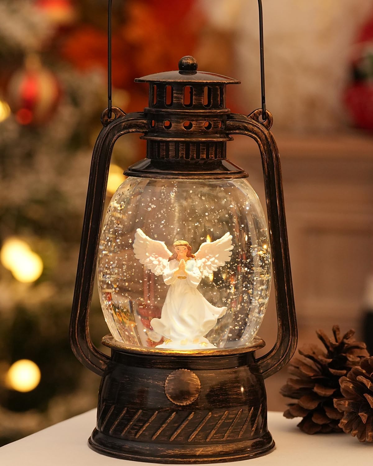 Skorter | Autumn Gloss Decorative Lamp with Pumpkins – Warm LED Light and 6-Hour Timer