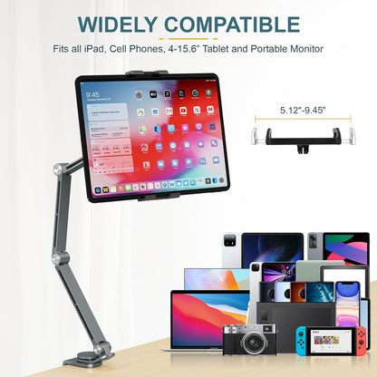 Skorter | Adjustable Aluminum Tablet Desk Stand with 360° Rotation – Movaro