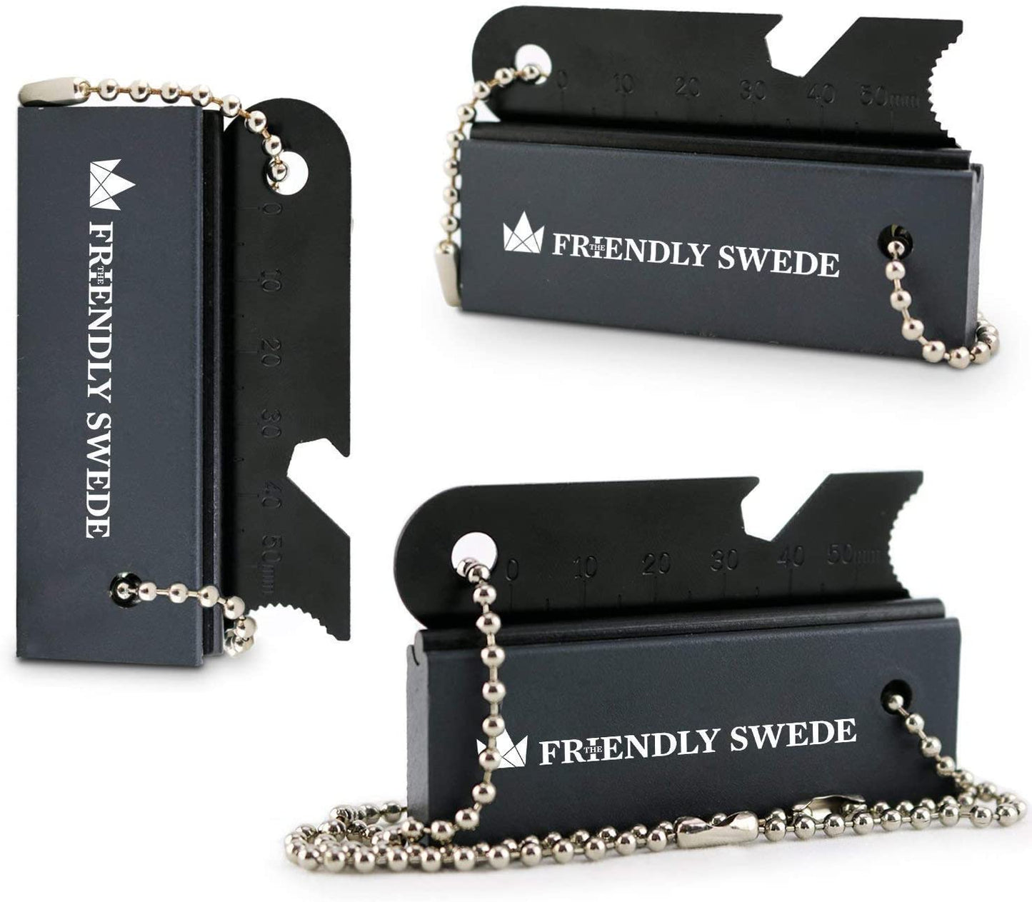 Skorter | The Friendly Swede Magnesium Flint Fire Starter - 3 Pack - Survival Firesteel Blocks with Striker, Camping Emergency Equipment