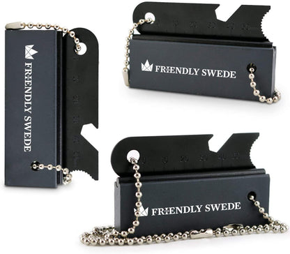Skorter | The Friendly Swede Magnesium Flint Fire Starter - 3 Pack - Survival Firesteel Blocks with Striker, Camping Emergency Equipment