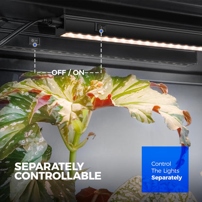 Skorter | Barrina 1Ft Led Grow Light Fixture, Full Spectrum Indoor Plant Lights, Yellow, 8 Packs