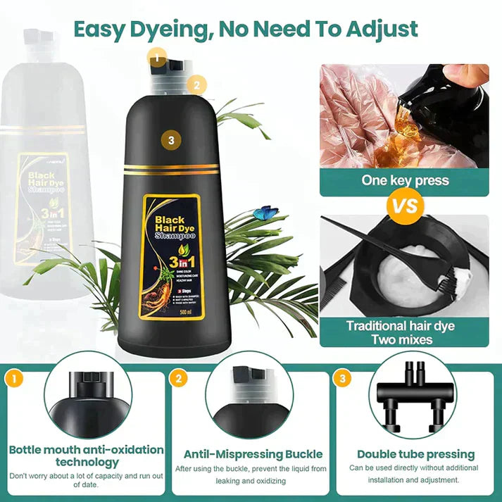 Skorter | BLACK HAIR DYE SHAMPOO (AYURVEDIC NO SIDE EFFECT)