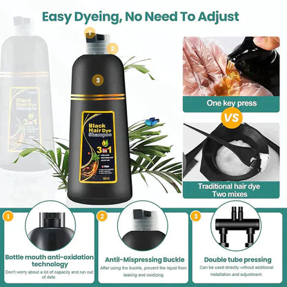 Skorter | BLACK HAIR DYE SHAMPOO (AYURVEDIC NO SIDE EFFECT)