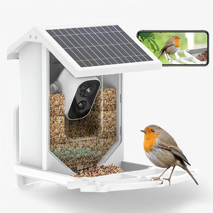 Skorter | Auxco | Smart Bird Feeder with 1080P HD Camera, AI Bird Recognition & Solar Charging