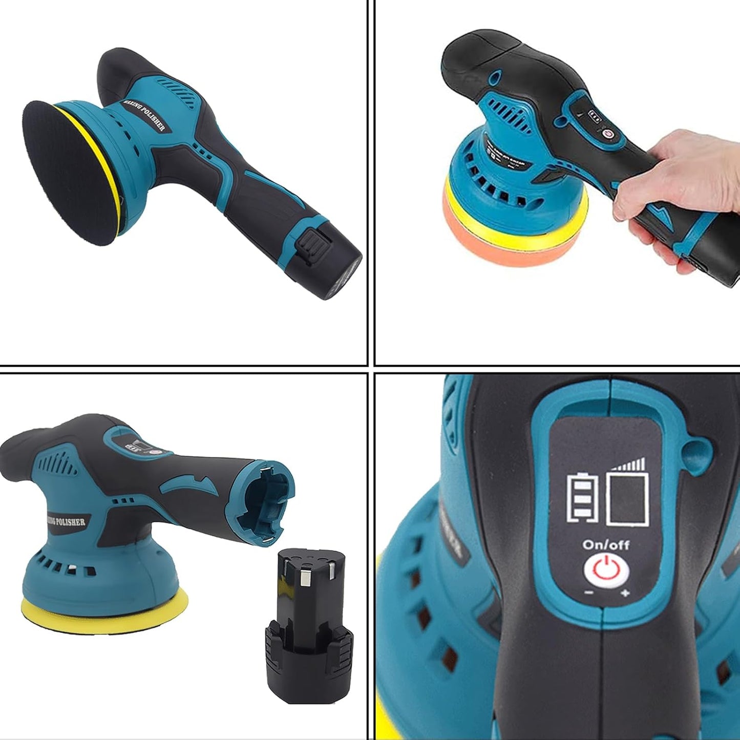 Skorter | Cordless Car Polisher with Dual Batteries and 8-Speed Control – Torvex