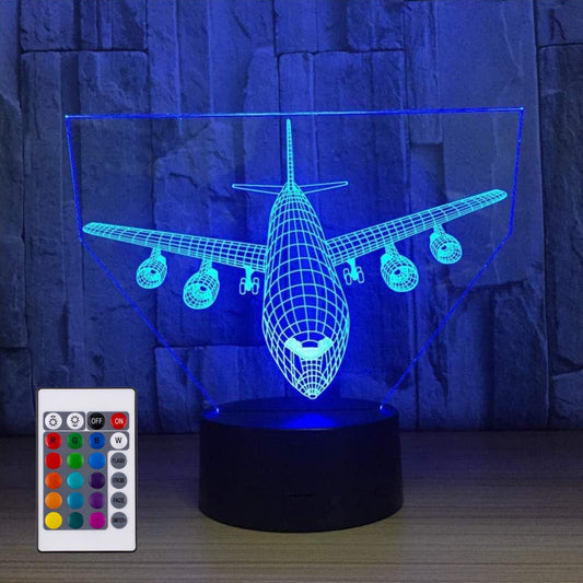 Skorter | Yklworld 3D Fly Night Light, 16 Color Changing Led Lamp, Touch Control & Remote Control, Gift For Children