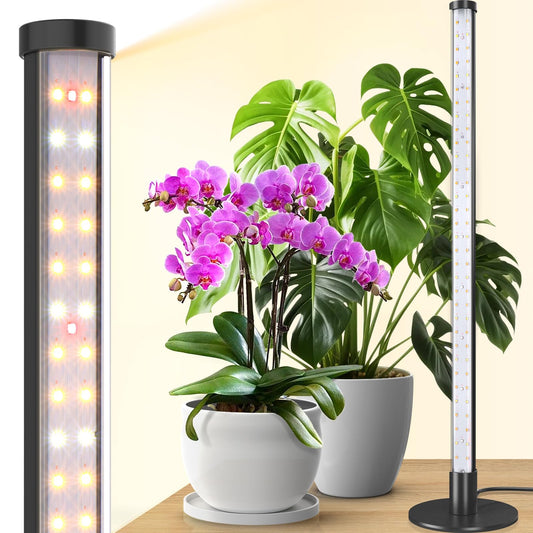 Skorter | Barrina T10 Vertical Grow Light, 20W 2Ft Desk LED Plant Light, Hanging And Standing, Full Spectrum Grow Light For Indoor Plants With Stand And On/Off Switch, Ideal For Plant Growth