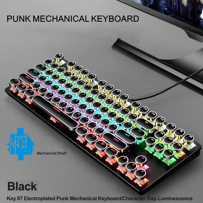 Skorter | 87-Key Mechanical Gaming Keyboard RGB Backlit Blue Switch