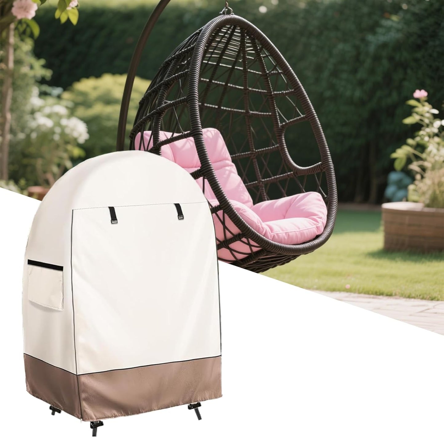 Skorter | Waterproof Egg Chair Cover with Double Zipper – Solara