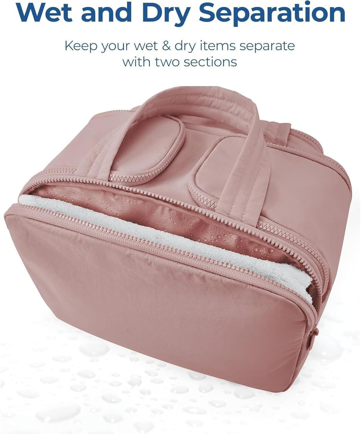 Skorter | 4-in-1 Puffy Toiletry Bag for Women – Large Travel Makeup & Skincare Organiser