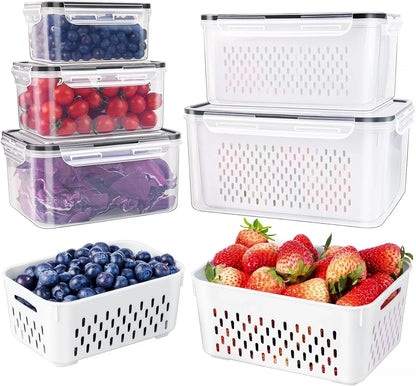 Skorter | 5-piece Large Food Storage Set with Lids – Freshness Keeping and Practical