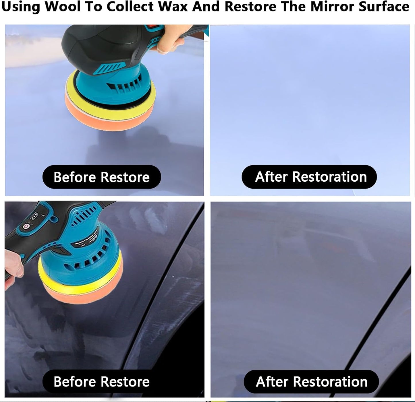 Skorter | Cordless Car Polisher with Dual Batteries and 8-Speed Control – Torvex