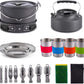 Skørter | Gonex 11pcs/13pcs/16pcs/21pcs Camping Kitchen Equipment Set Mess Kit, Backpacking Cooking Equipment, Stackable Portable Non Stick Pot Pan Cook for Outdoor Hiking