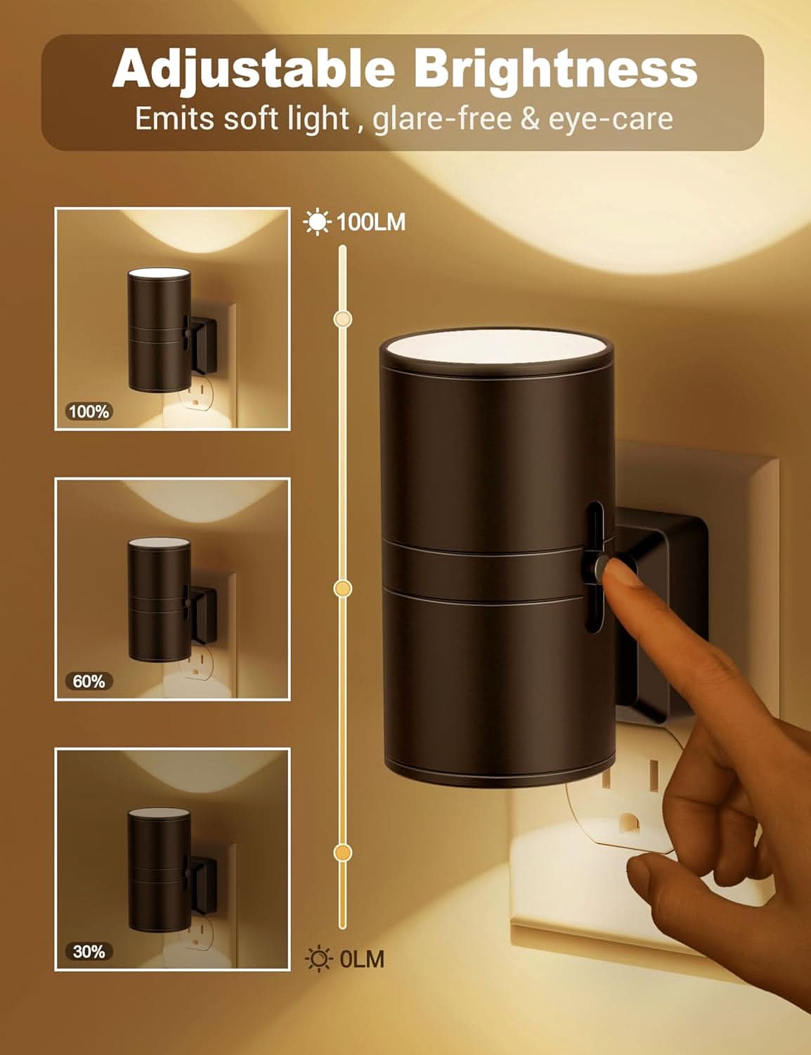Skorter | NIGHTSENSE – LED night light with twilight sensor, glare-free & energy-efficient