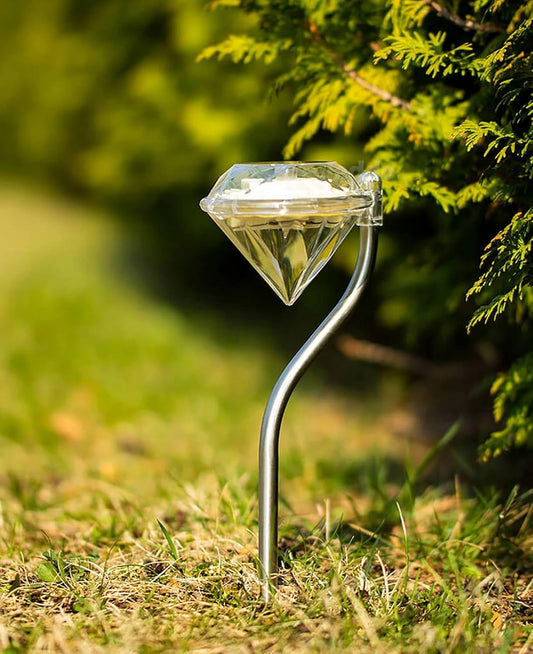 Skorter | Solar Garden Light in Diamond Shape – LED Lamps for Outdoor Decoration and Lighting
