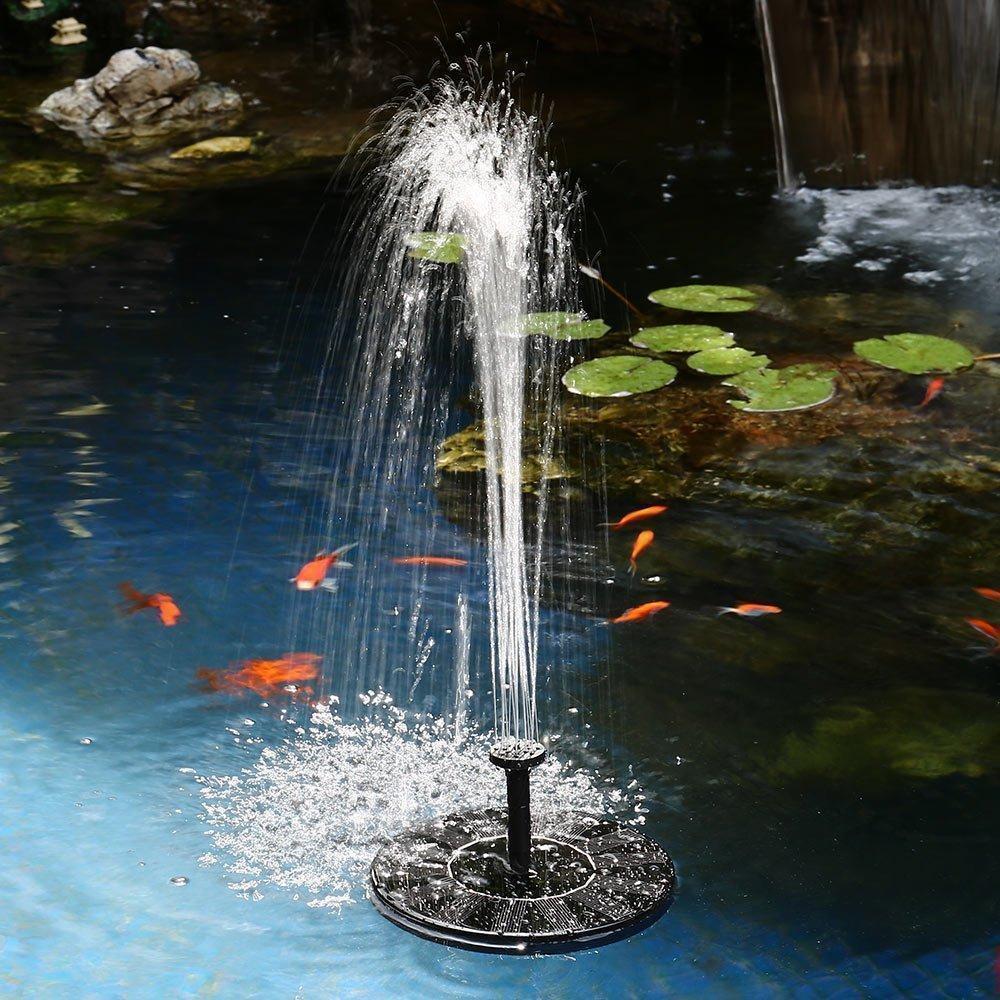 Skorter | Solar Energy Fountain Pump WaterSoft – For Pond, Birdbath or Garden Decoration