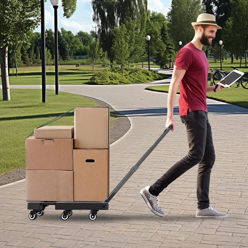 Skorter | 6-Wheel Folding Hand Truck with 227 kg Capacity & Telescopic Handle – LoadMaster