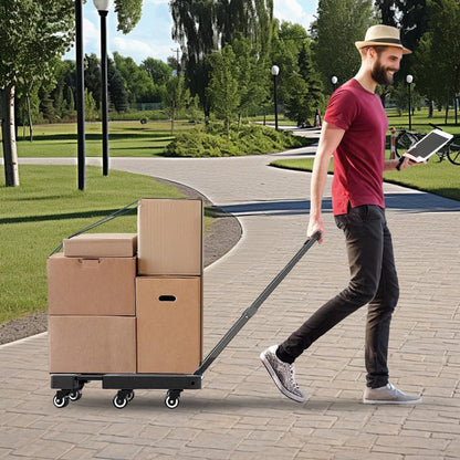 Skorter | 6-Wheel Folding Hand Truck with 227 kg Capacity & Telescopic Handle – LoadMaster