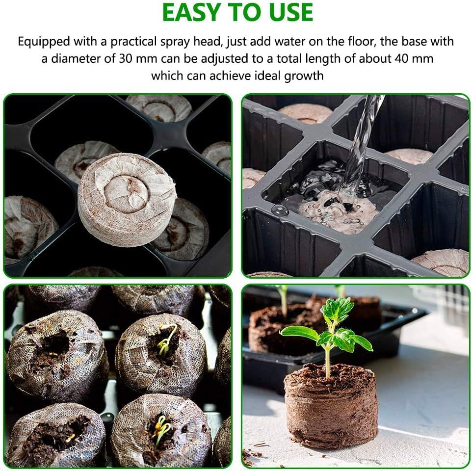 Skorter | Coconut Fiber Peat Seedling Pellets – Starter for Seed Planting