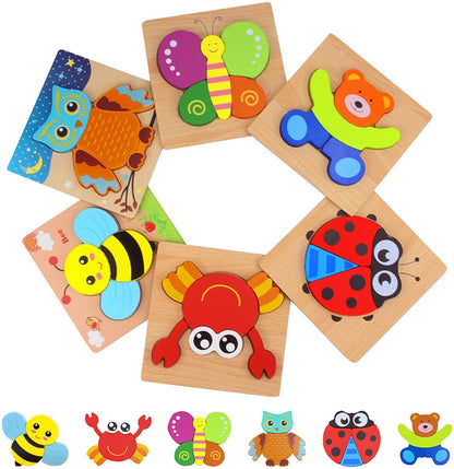 Skorter | Bestseller: 6 Piece Montessori Wooden Puzzles