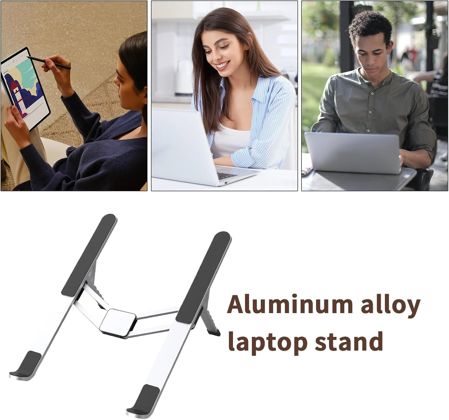 Skorter | Adjustable Laptop Stand – Foldable Cooling Notebook Mount for Office & Travel – Orvane