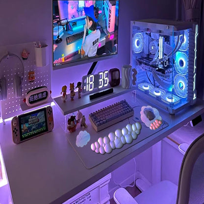 Skorter | Cloud-Shaped Ergonomic Wrist Rest Set with Mouse Pad & Coaster – Zeyora