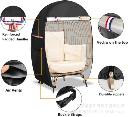 Skorter | Waterproof Egg Chair Cover with Double Zipper – Solara