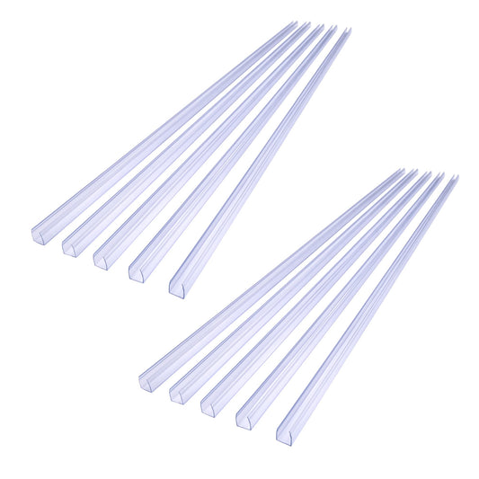 Skorter | Delight Clear Pvc Channel Mounting Holder for 9/16" Led Neon Flex Strips - 10 Pack, 39" Length