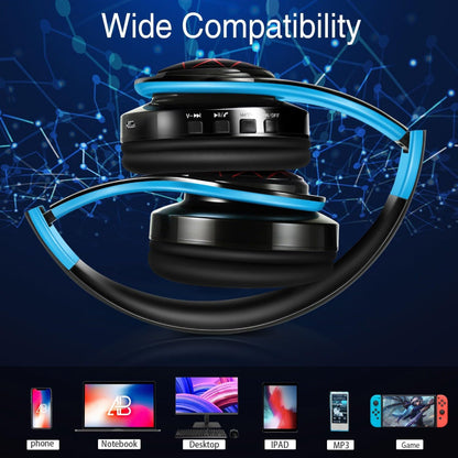 Skorter | Over-Ear v5.3 Bluetooth Headphones - Stereo & LED Light