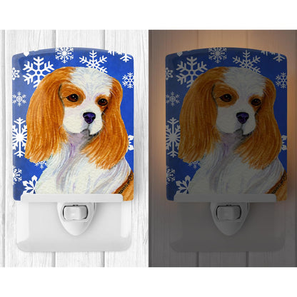 Skorter | Caroline's Treasures Cavalier Spaniel Holiday Ceramic Night Lamp, UL-Approved, 6X4X3, Multicolored