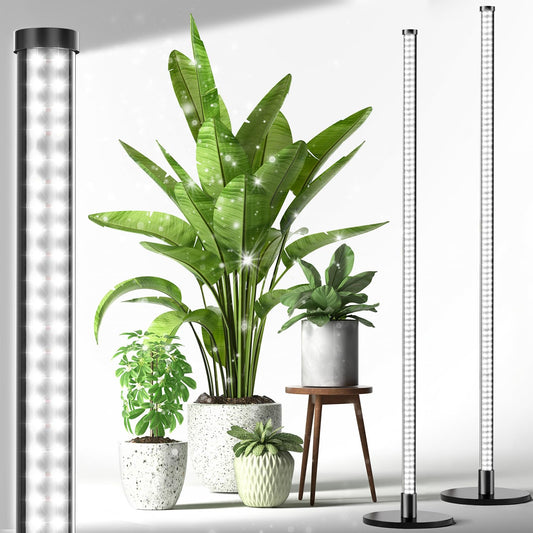 Skorter | Porikg 2 Pack Growth Lights For Indoor Plants, 6000K 243 Leds Light For Seed Starting With Full Spectrum, 45 Inch Height Standing Plant Light, 3 Switch Modes For Wide Area Coverage In Indoor Plants