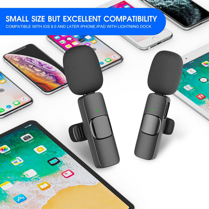 Skorter | 2-Pack wireless microphone for iPhone iPad