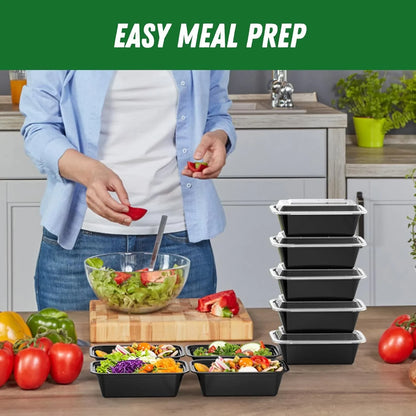Skorter | 50-piece Meal Prep Container Set with Lid – Ideal for Meal Preparation