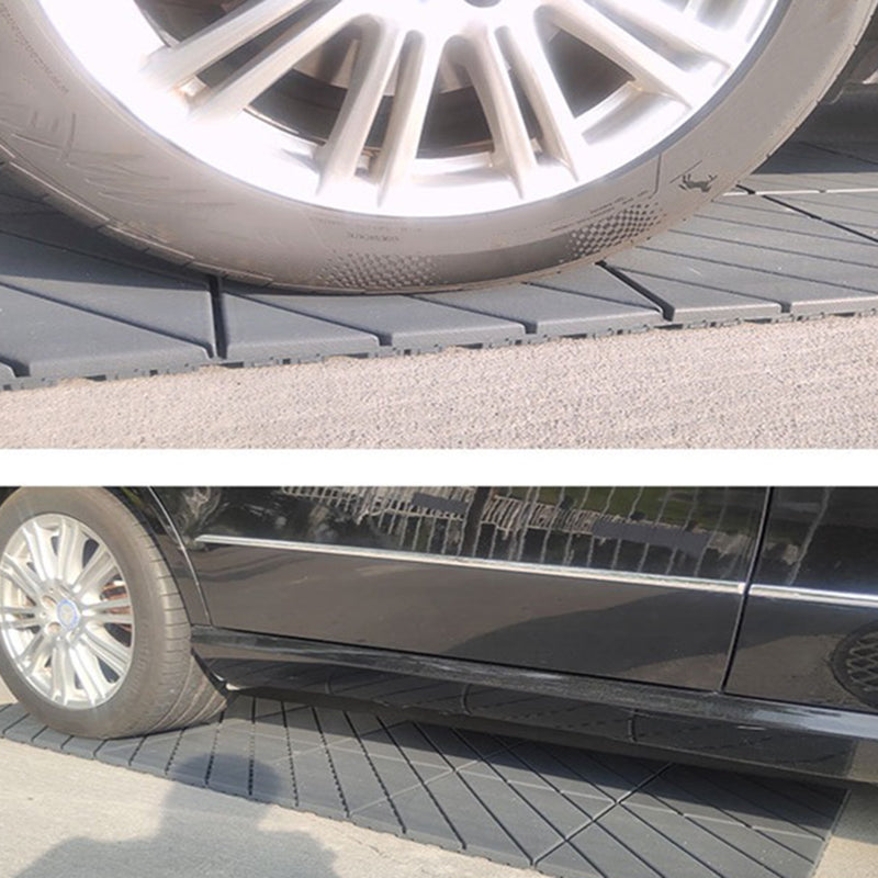 Skorter | 30 cm X 30 cm 4-Slat Square Deck/Patio Floor Tiles Snap Fit Installation Floor Tiles