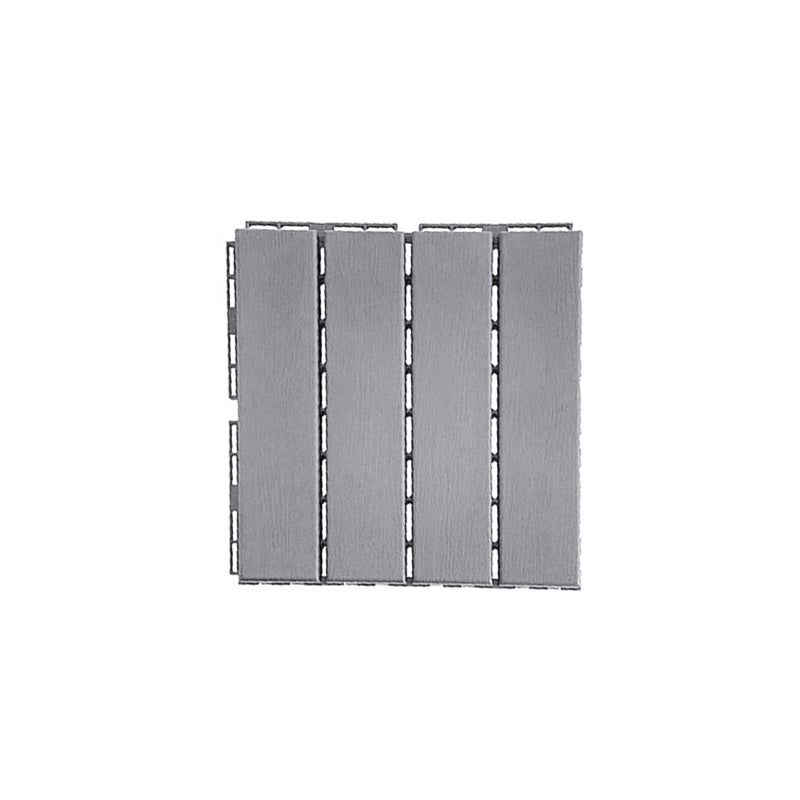 Skorter | 30 cm X 30 cm 4-Slat Square Deck/Patio Floor Tiles Snap Fit Installation Floor Tiles