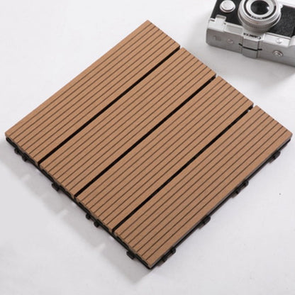 Skorter | Composite Plank Tiles Striped Pattern Square Deck Flooring Outdoor Patio