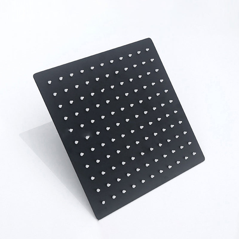 Skorter | Black Square Fixed Shower Head Modern Style Wall Mounted Shower Head
