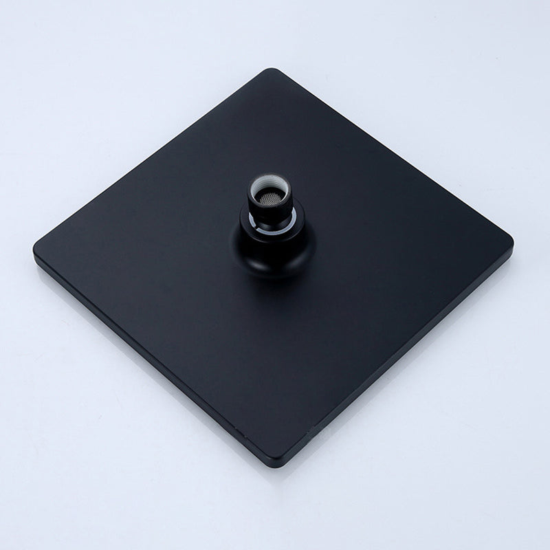 Skorter | Black Square Fest Shower Head Modern Style Wall Mounted Shower Head