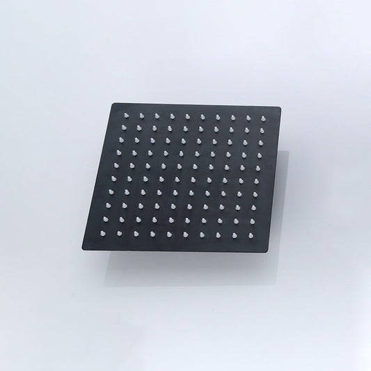 Skorter | Black Square Fixed Shower Head Modern Style Wall Mounted Shower Head