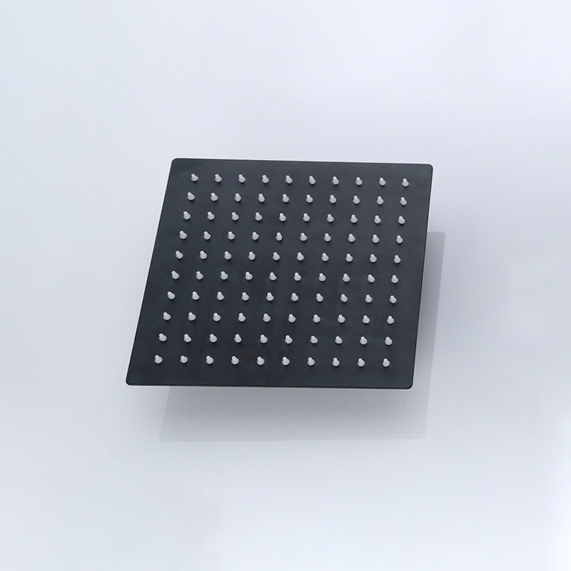Skorter | Black Square Fest Shower Head Modern Style Wall Mounted Shower Head