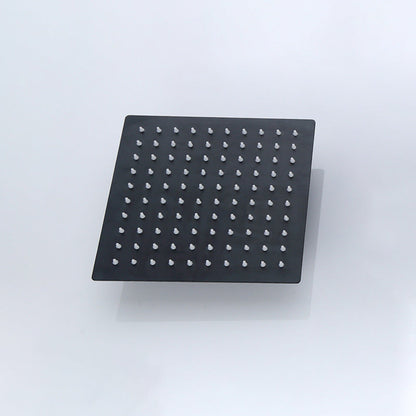 Skorter | Black Square Fest Shower Head Modern Style Wall Mounted Shower Head